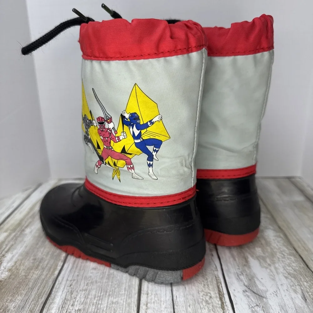 Vintage 1994 Mighty Morphin' Power Rangers Kids Winter/Rain Boots Liner Size‎ 9